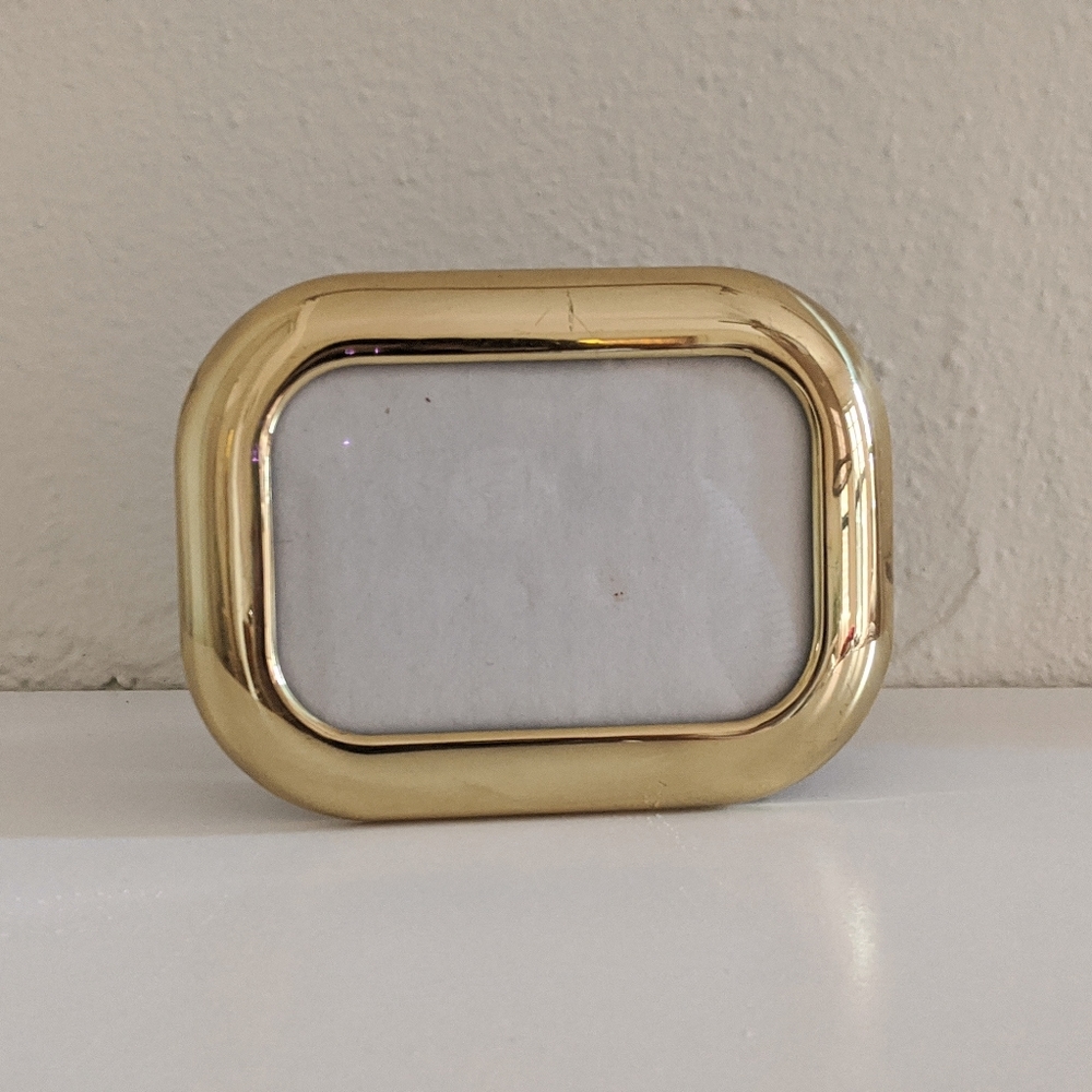 Vintage brass photo frame